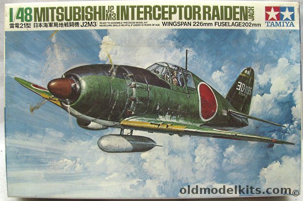 Tamiya 1/48 Mitsubishi J2M3 Raiden (Jack) - Genzan Flying Group Kagoshima Air Base Nov 1944 / 302 Flying Group Lt.(jg) Sadaaki Akamatsu in Atsugi  March '44 to August '45 / 352 Flying Group Lt.(jg) Yoshihio Aoki in Kanoya April '45, 6418 plastic model kit